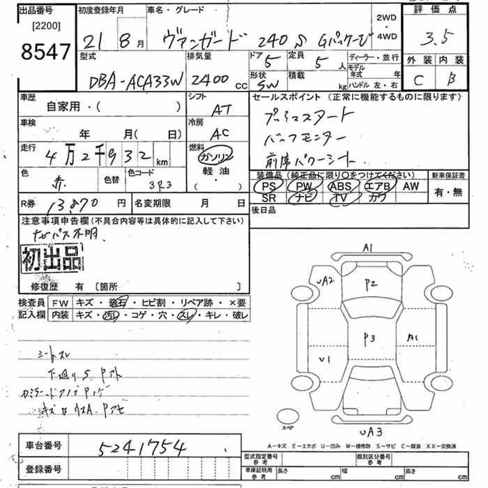 TOYOTA VANGUARD
