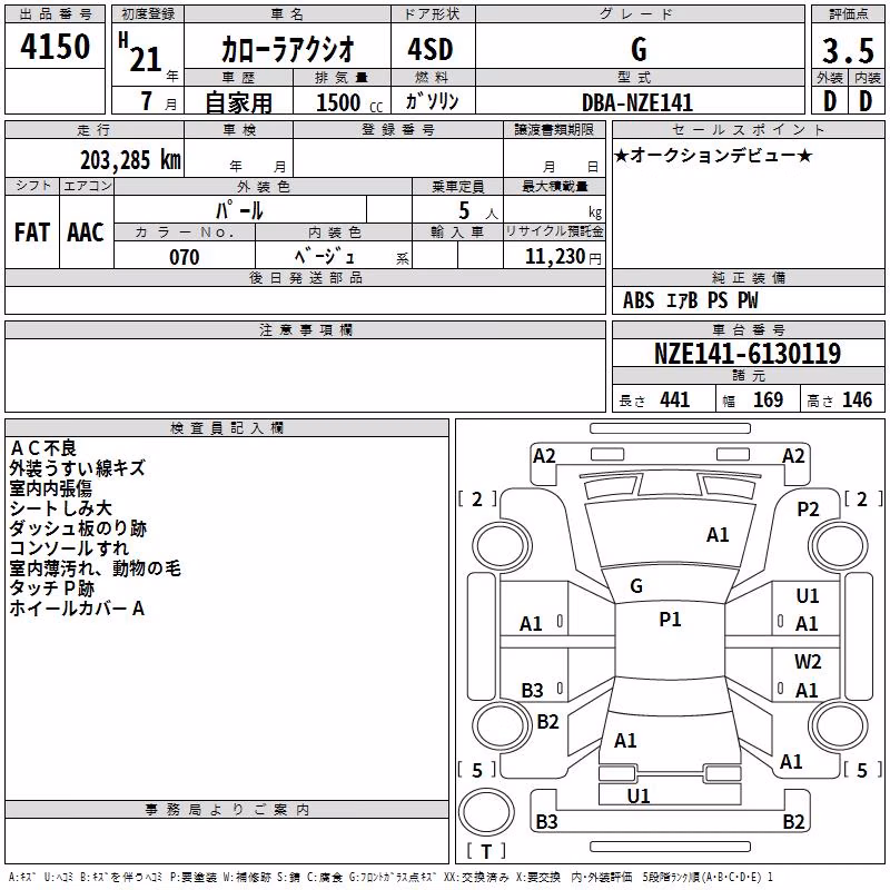 TOYOTA COROLLA AXIO