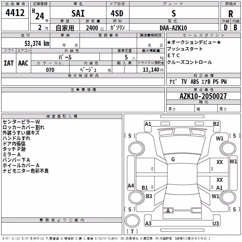 TOYOTA SAI