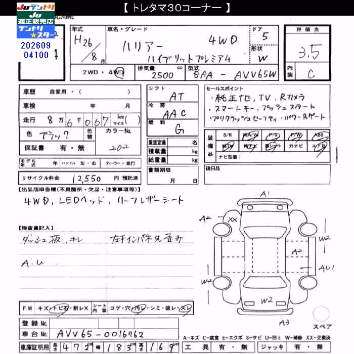 TOYOTA HARRIER