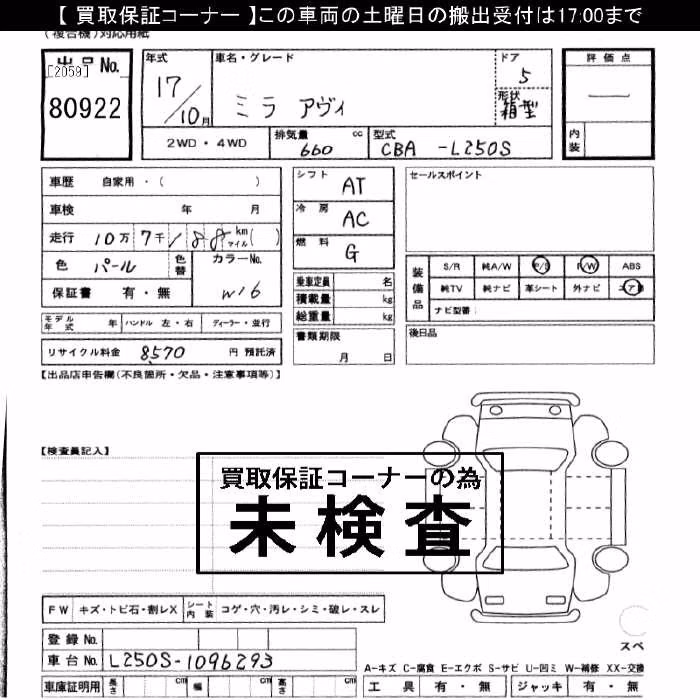 DAIHATSU MIRA AVY
