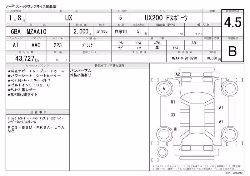 LEXUS UX200