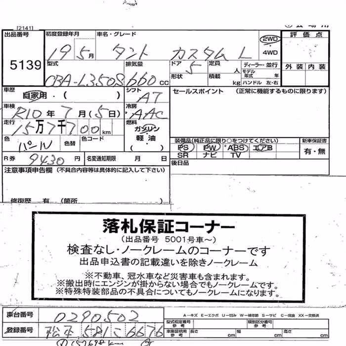 DAIHATSU TANTO