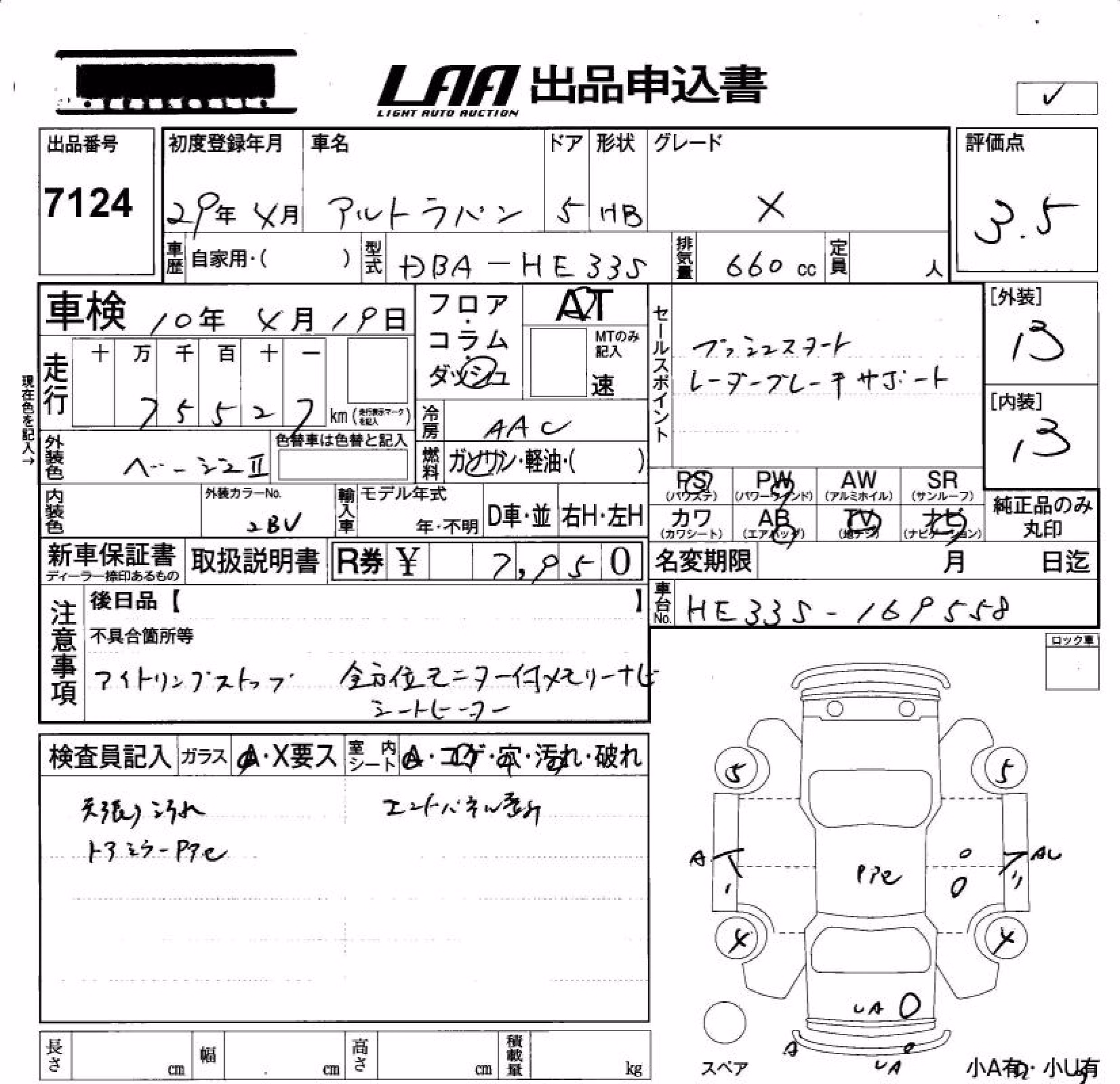 SUZUKI ALTO LAPIN