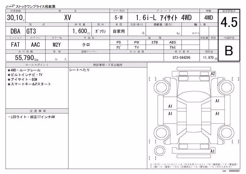 SUBARU XV