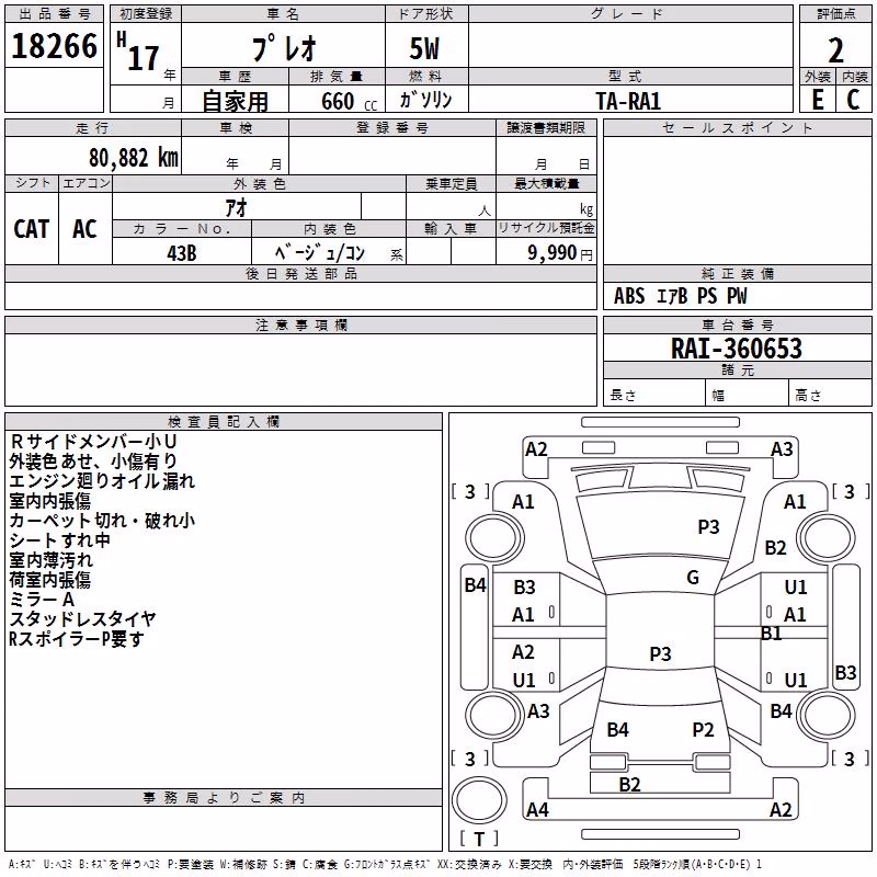 SUBARU PLEO