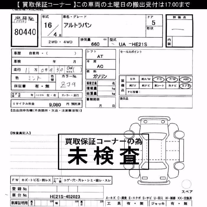 SUZUKI ALTO LAPIN