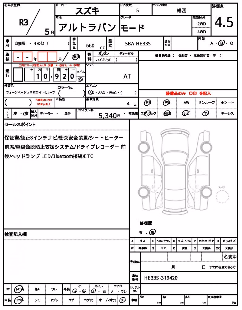 SUZUKI ALTO LAPIN