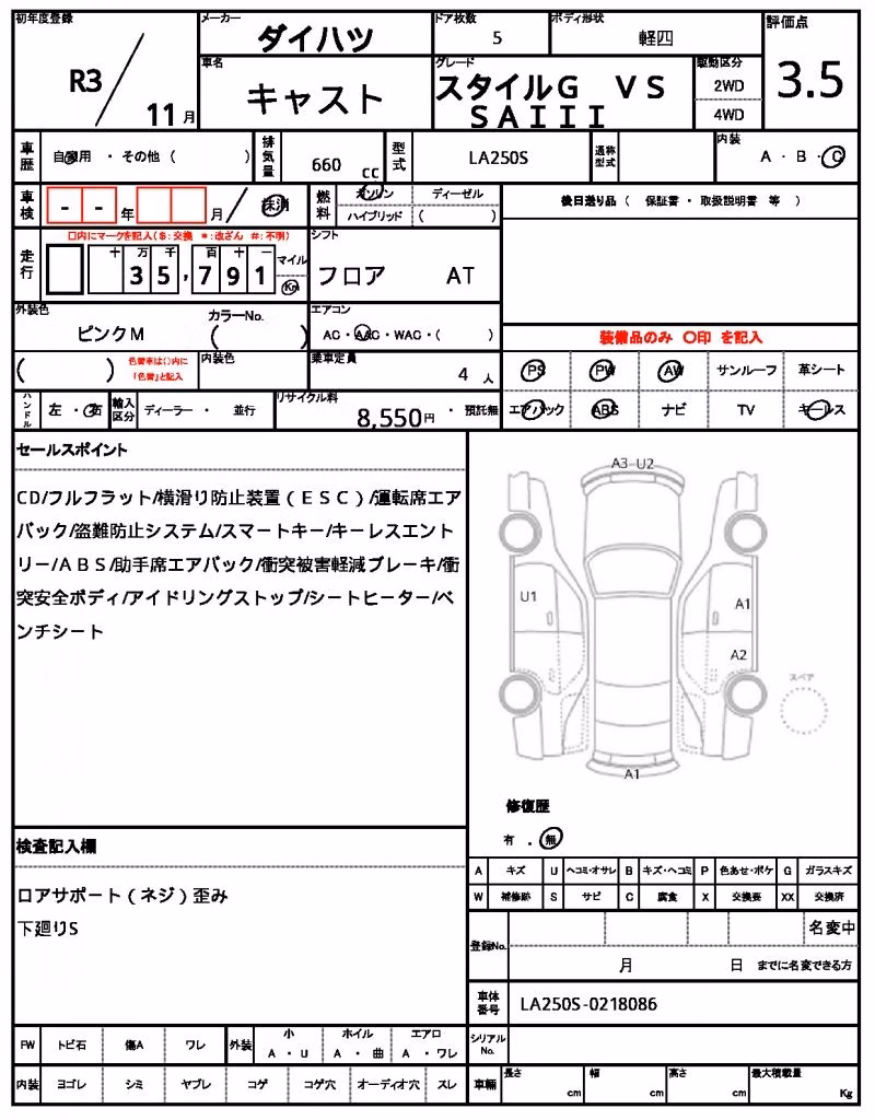 DAIHATSU CAST
