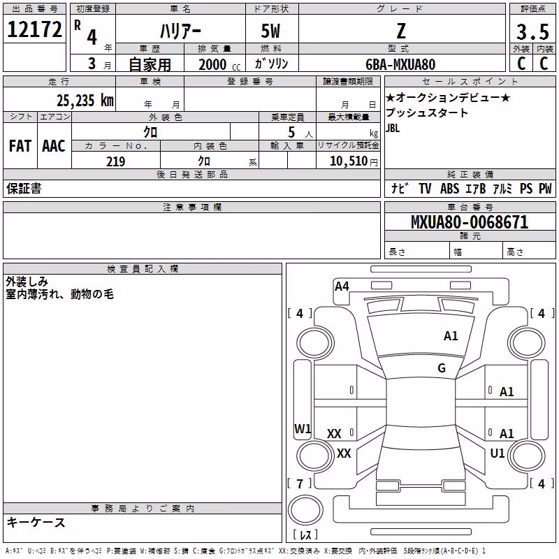 TOYOTA HARRIER