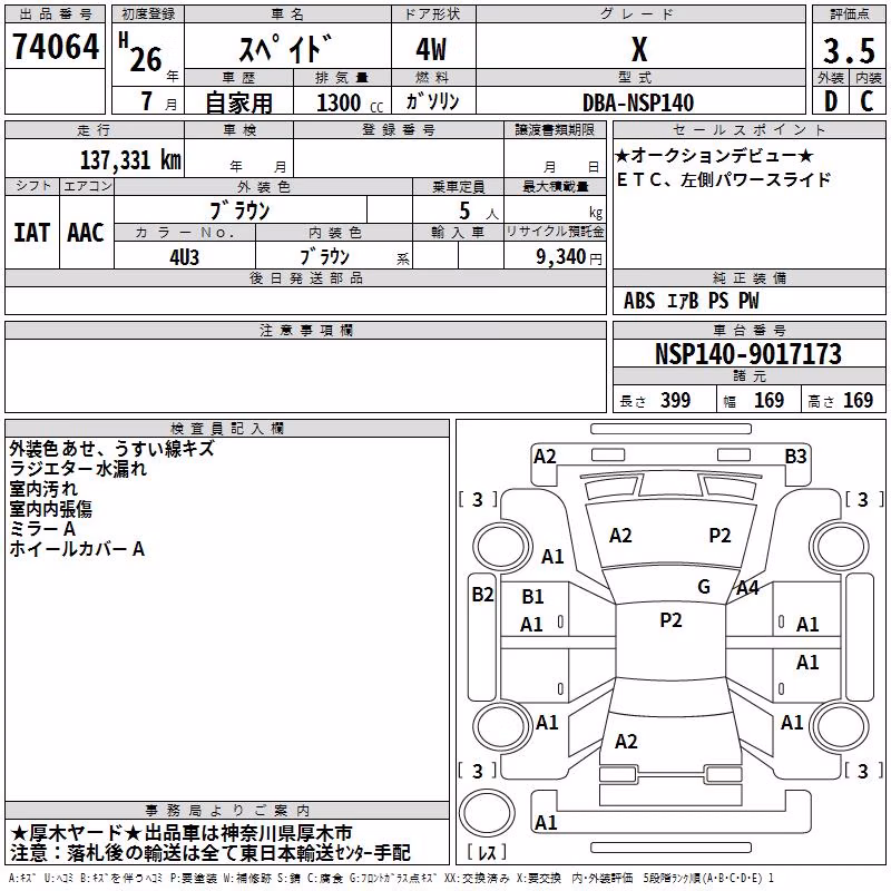 TOYOTA SPADE