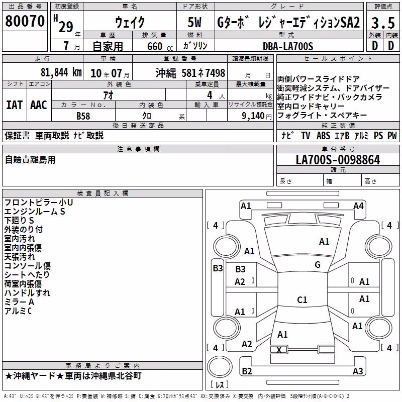 DAIHATSU WAKE