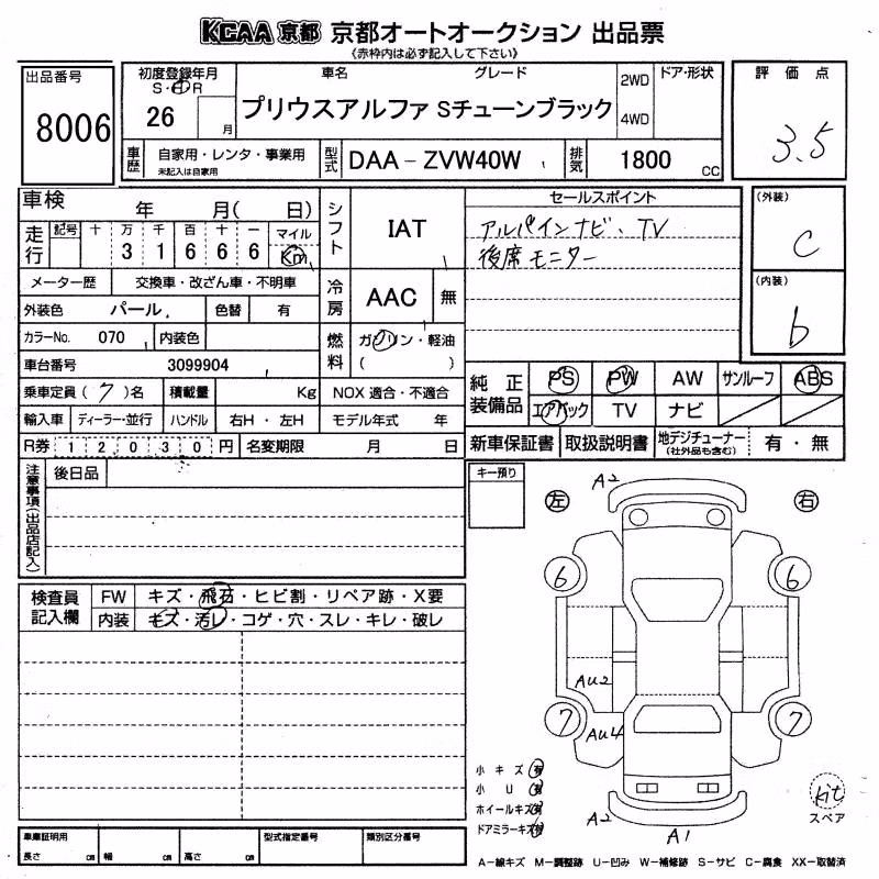 TOYOTA PRIUS ALPHA