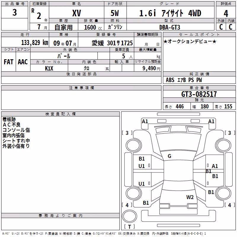 SUBARU XV