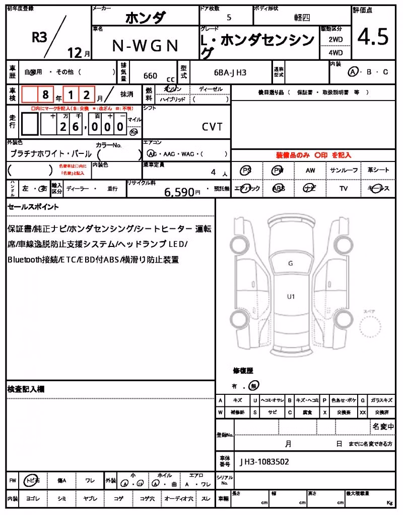 HONDA N-WGN