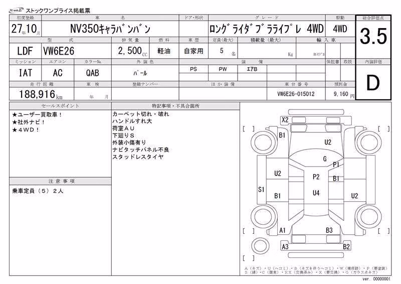NISSAN NV350 CARAVAN