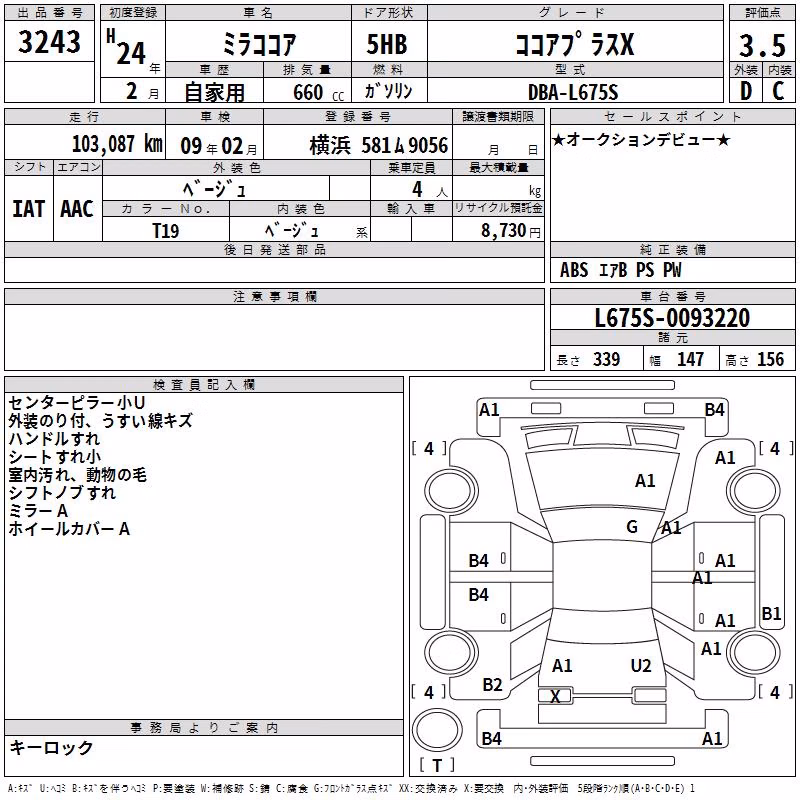 DAIHATSU MIRA COCOA