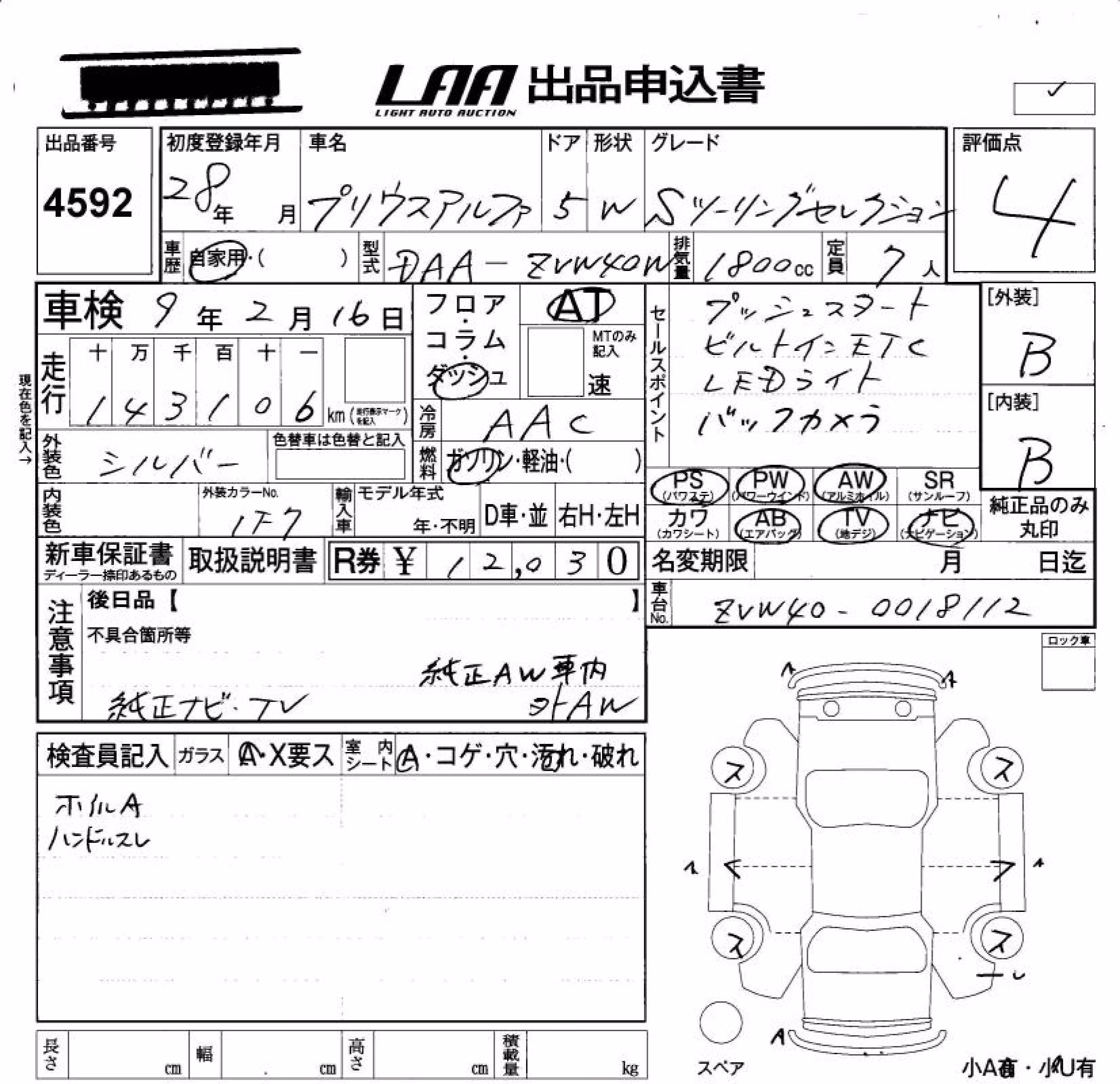 TOYOTA PRIUS ALPHA
