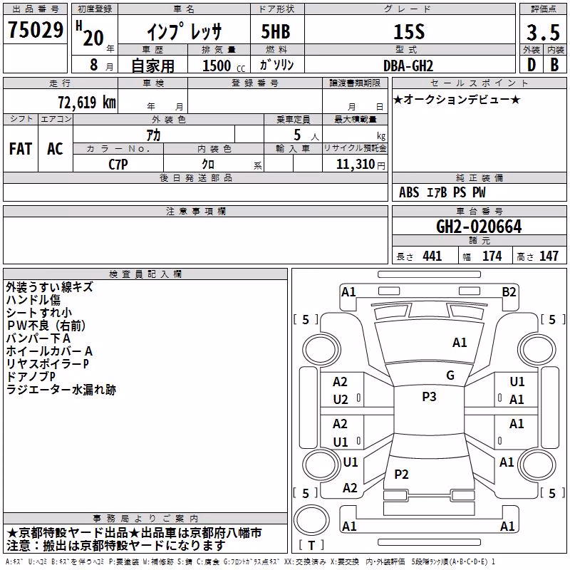 SUBARU IMPREZA