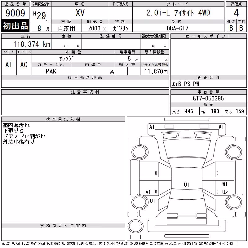 SUBARU XV