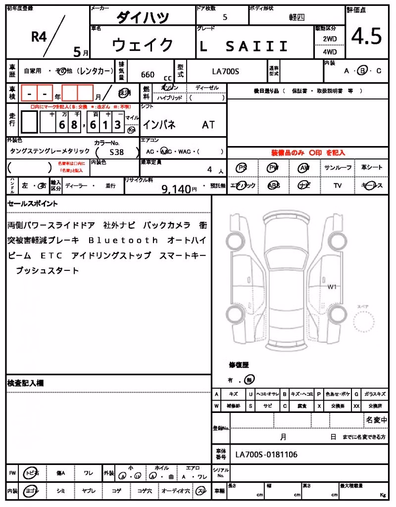 DAIHATSU WAKE