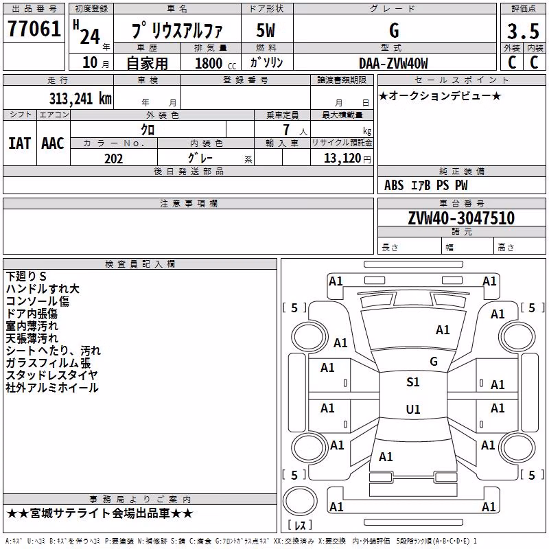 TOYOTA PRIUS ALPHA