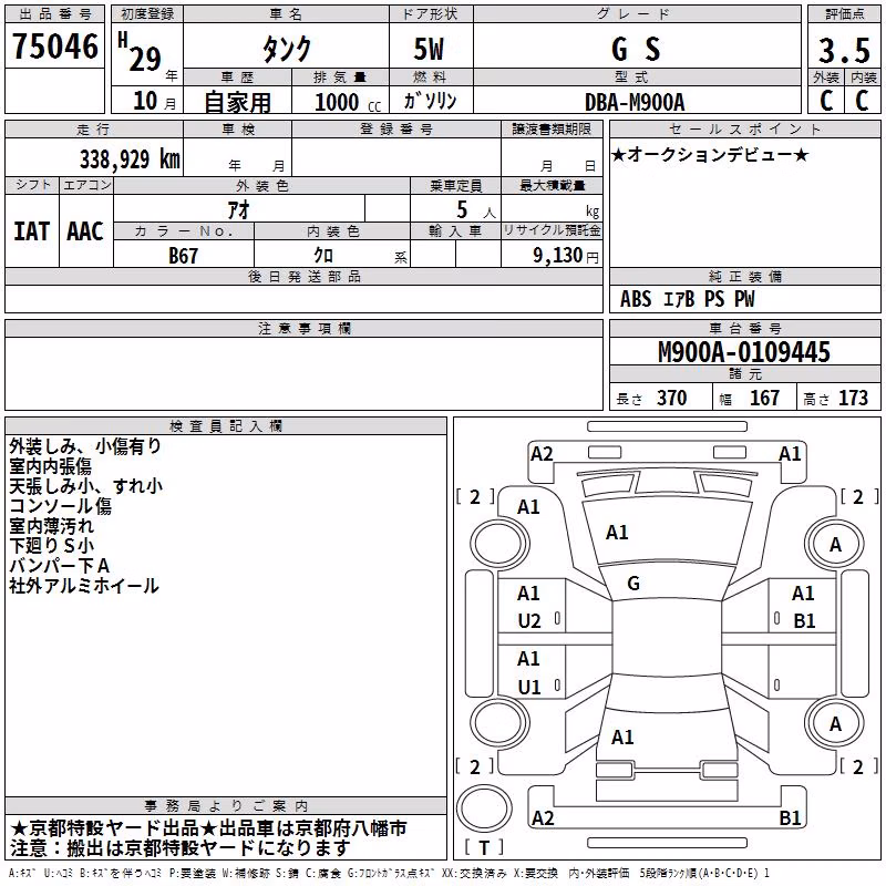 TOYOTA TANK