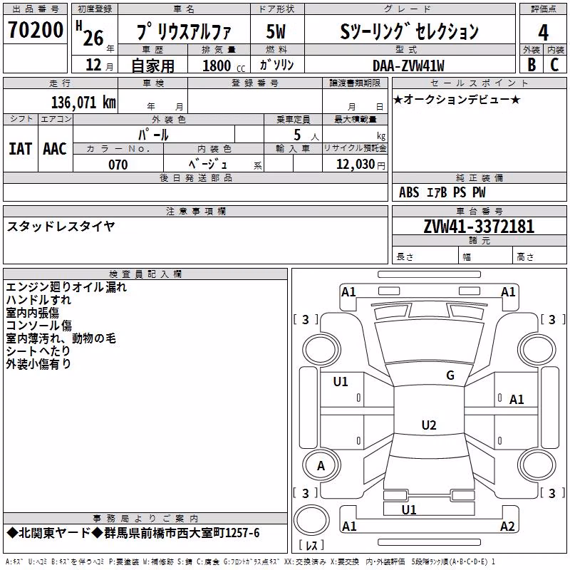 TOYOTA PRIUS ALPHA