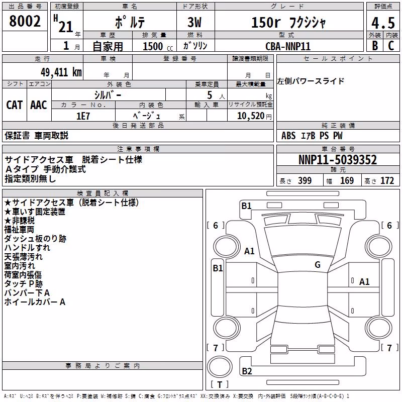 TOYOTA PORTE
