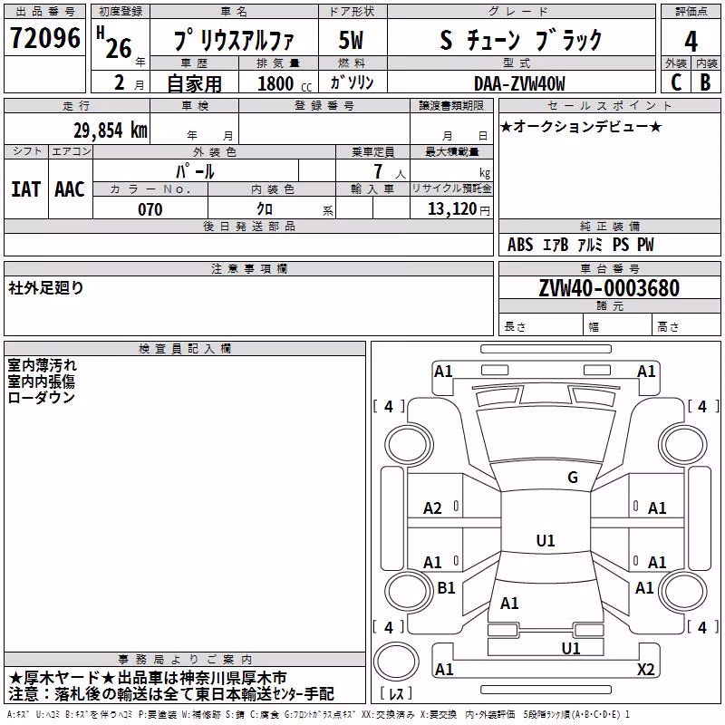 TOYOTA PRIUS ALPHA