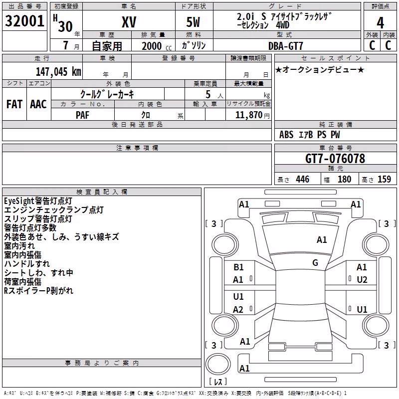 SUBARU XV