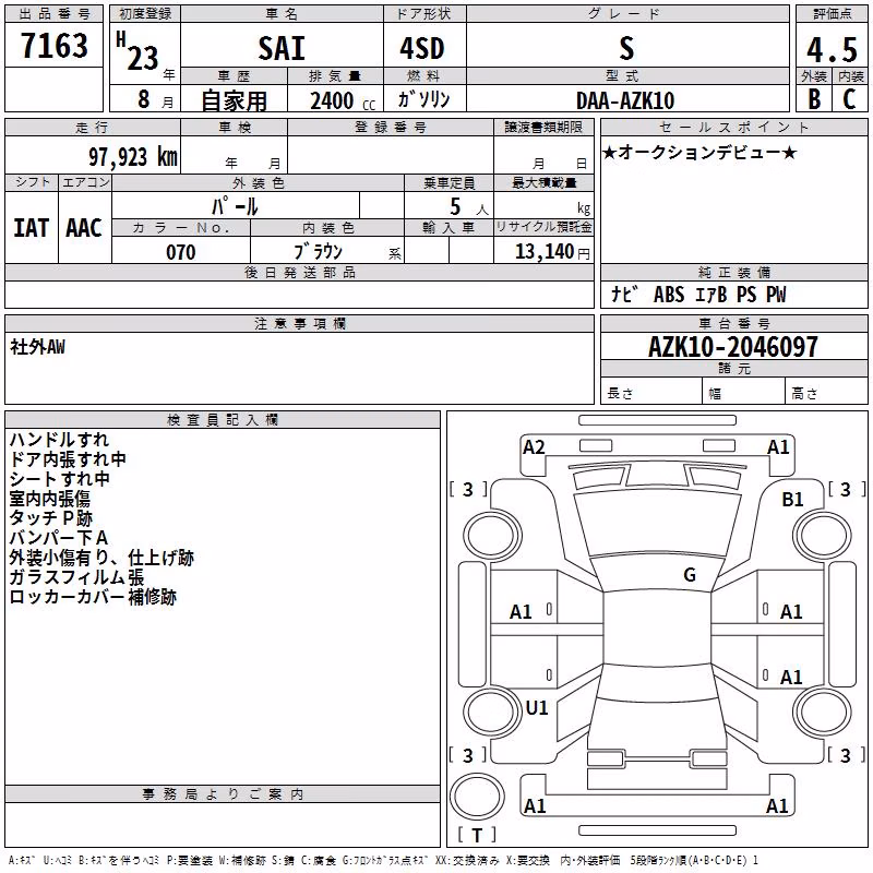 TOYOTA SAI