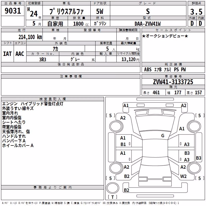 TOYOTA PRIUS ALPHA