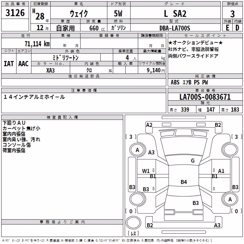 DAIHATSU WAKE