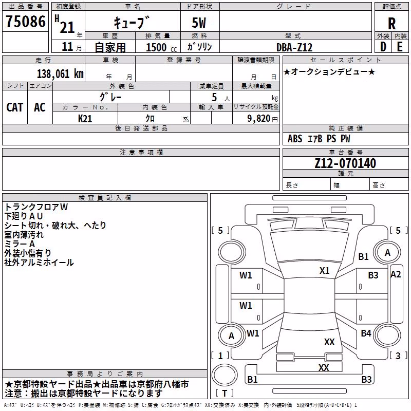 NISSAN CUBE
