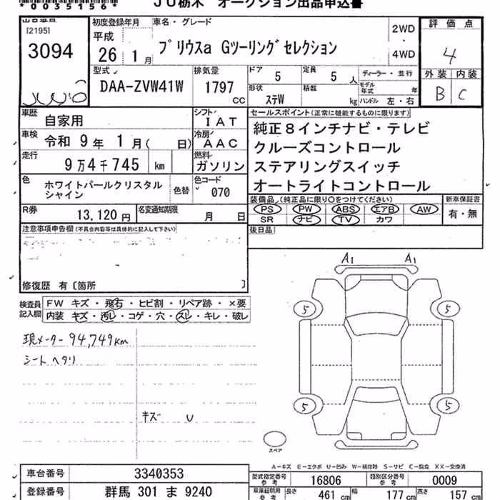 TOYOTA PRIUS ALPHA