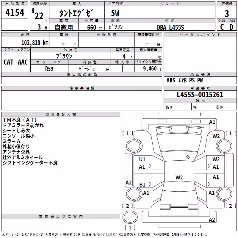 DAIHATSU TANTO EXE