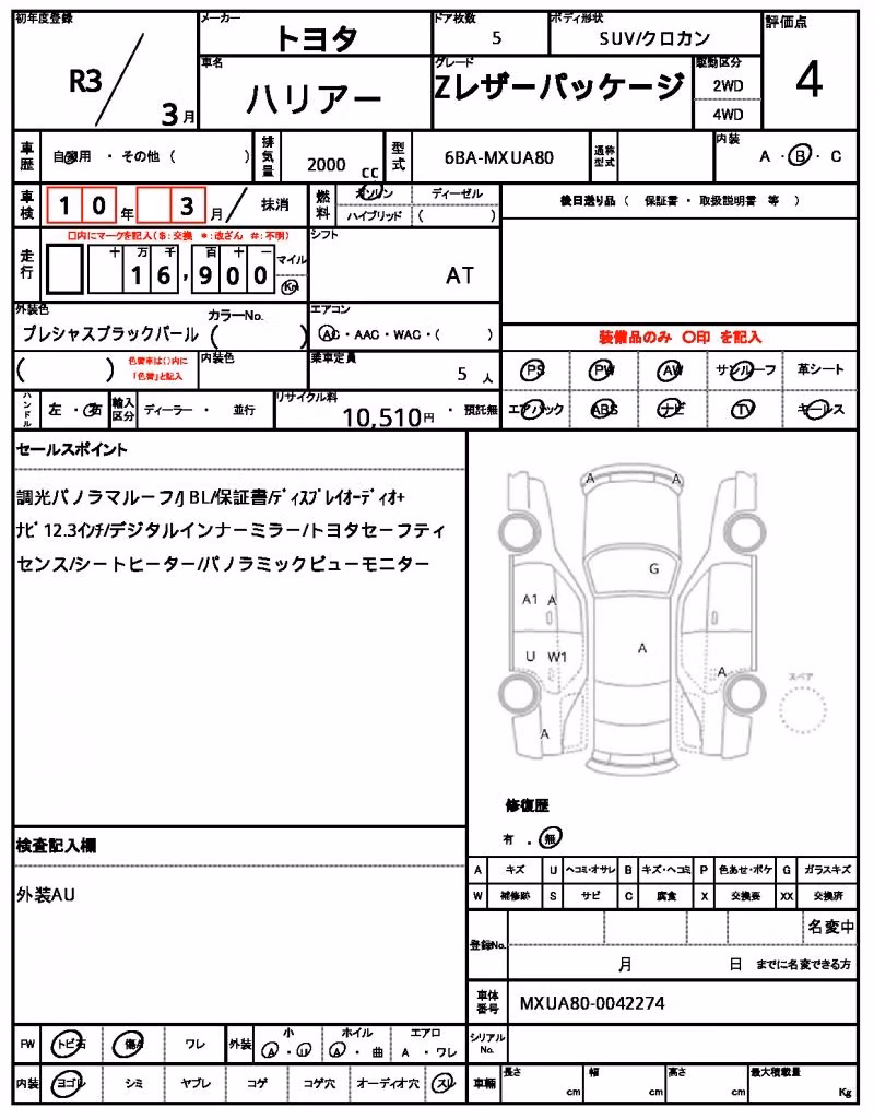 TOYOTA HARRIER