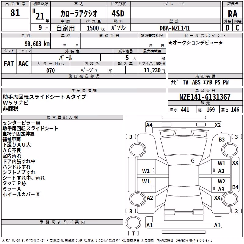TOYOTA COROLLA AXIO
