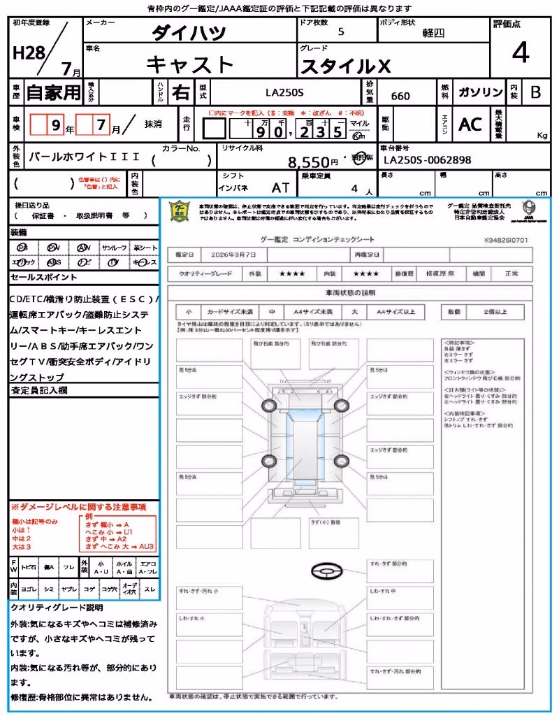 DAIHATSU CAST