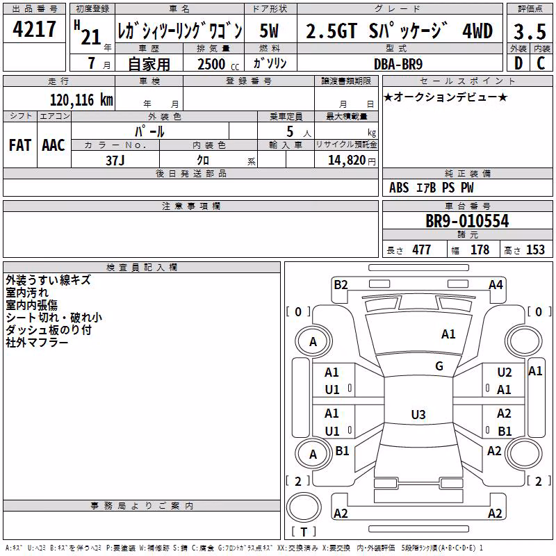 SUBARU LEGACY