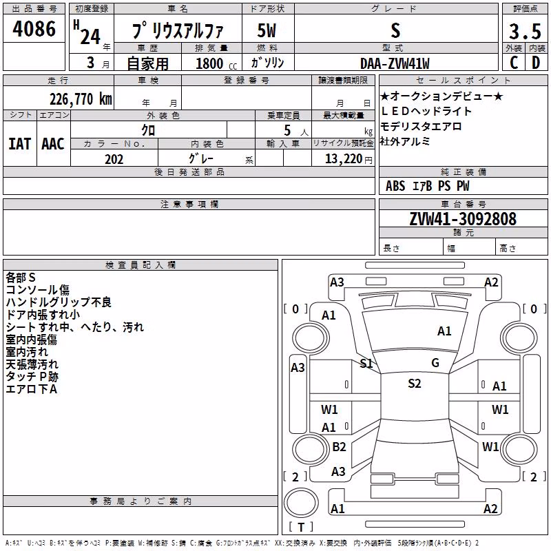 TOYOTA PRIUS ALPHA