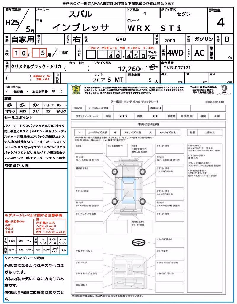 SUBARU IMPREZA WRX STI