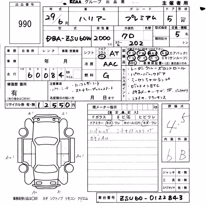 TOYOTA HARRIER