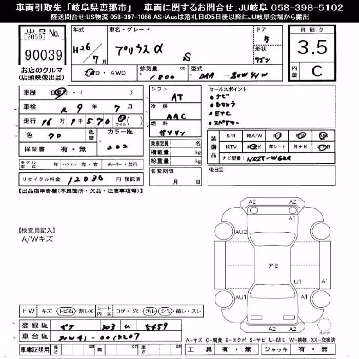TOYOTA PRIUS ALPHA