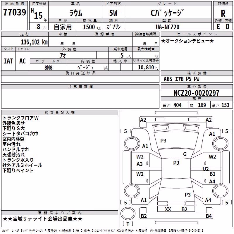 TOYOTA RAUM