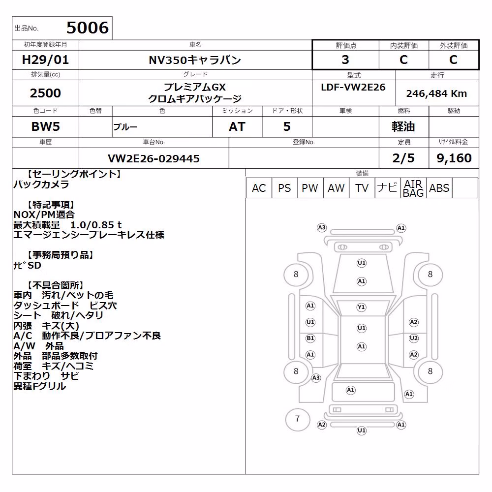 NISSAN NV350 CARAVAN