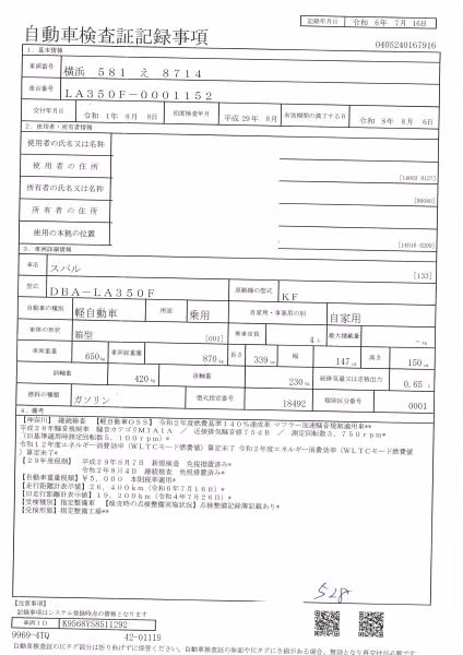SUBARU PLEO PLUS