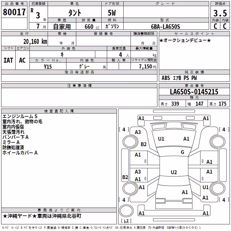 DAIHATSU TANTO