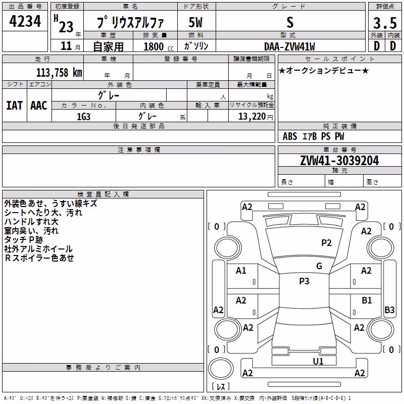 TOYOTA PRIUS ALPHA